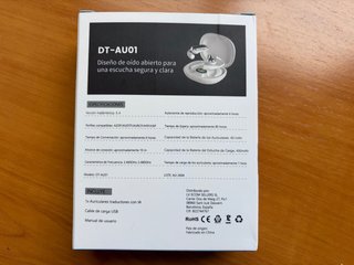 Auriculares Traductor IA DeskTek Plata/Blanco