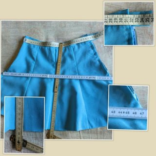 Minigonna anni '70 blu