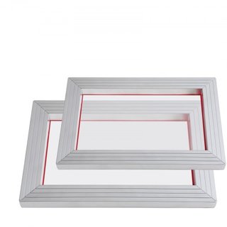 Kit de Serigrafía, 2 Piezas de Marcos de Serigrafía de Aluminio 8x10/10x14in Malla de 110 Cuentas, 2 Cintas y Raspadores de Serigrafía y Películas de Transparencia para Impresión de Camisetas DIY