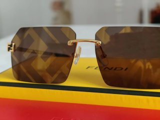 Occhiali da sole Fendi oro e bronzo