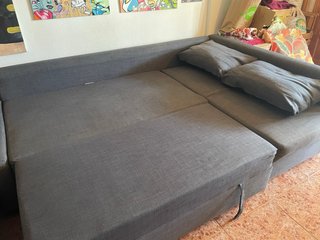 Sofá Cama IKEA Friheten Chaise Longue Gris