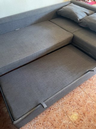 Sofá Cama IKEA Friheten Chaise Longue Gris