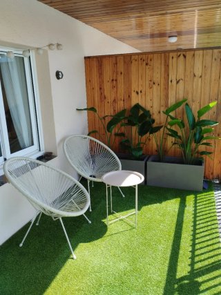Sillón exterior  blanco