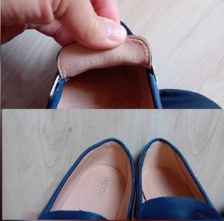 Mocassini donna Geox blu n.39