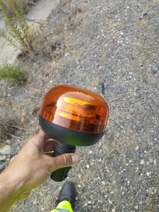 Luz Rotativa Tractor Naranja