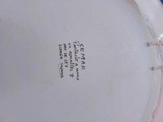 Plato cerámica CEMAR