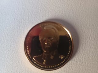 Medalla 50 Aniversario Baño Oro 24K