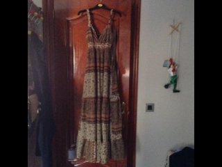 Vestido largo estampado talla 38