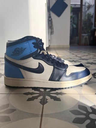 Nike Air Jordan 1 Mid Azul/Blanco