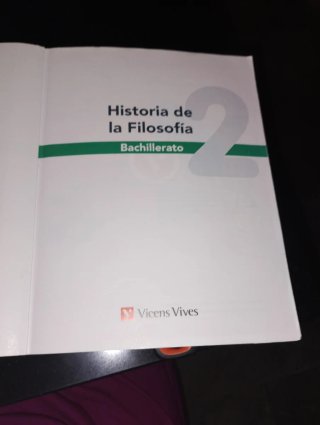 Historia de la filosofía 2 Bachillerato Vicens Viv