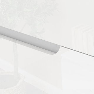 Cómoda Moderna y Minimalista de 4 Cajones, Cómoda de Madera de Partículas, 60X40X85 Cm, Blanco Brillante
