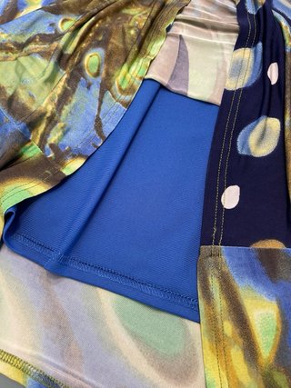 Vestido marca Javier Simorra estampado