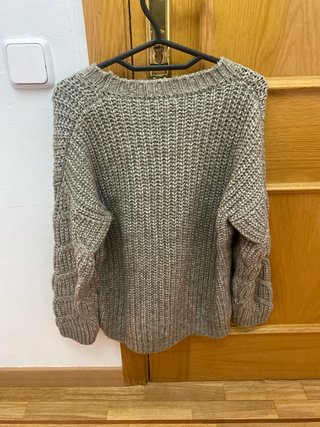 Jersey Massimo Dutti gris tejido