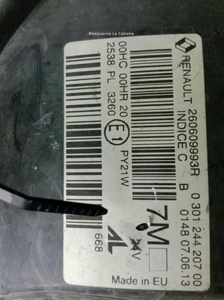 22730336 260607449r faro izquierdo renault megane