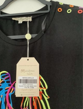 Vestido Negro Verano Multicolor