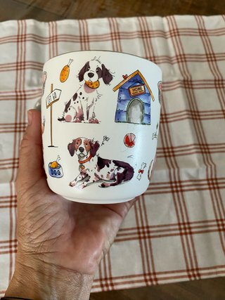 Taza perritos Gris