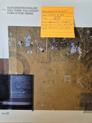 A.Kowalski,Funk D'Void,B.Murder rmxs Vinilo Techno
