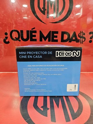 Mini Proyector ICON 1080P + Mando, Nuevo