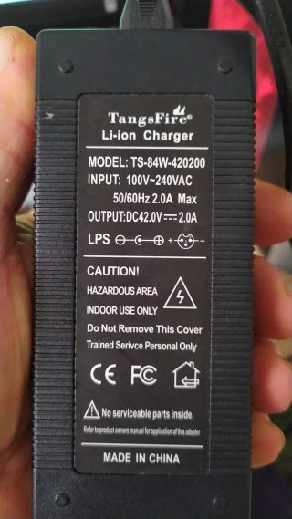 Cargador TangsFire Li-ion 42V 2A Xiaomi