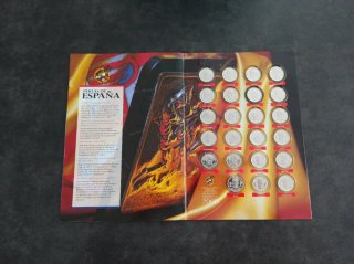 Álbum y monedas Selección Española Fútbol 2000