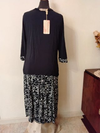 Completo gonna midi e blusa elasticizzato comfort