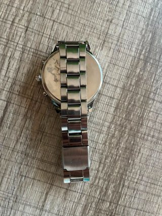 Reloj Geneva Negro y Plateado