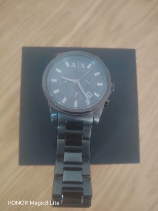 Reloj Armani Exchange Negro y Plateado