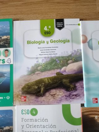 Libros de texto 4° E.S.O.