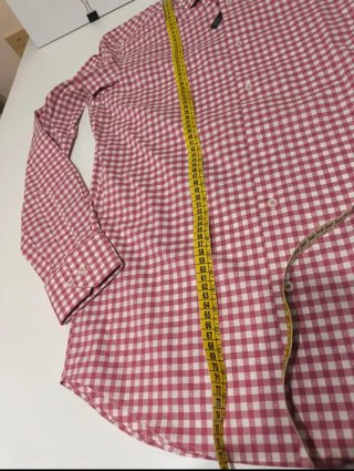 Camisa BOSS cuadros rosa y blanco