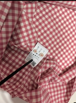 Camisa BOSS cuadros rosa y blanco