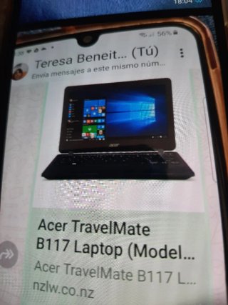 Laptop Acer TravelMate B117 Nero