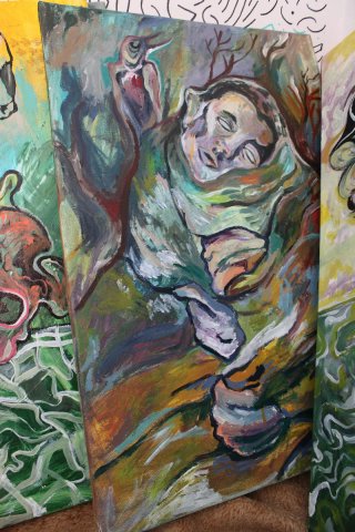 Lote de cuadros abstractos 60€