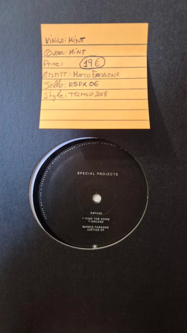 Marco Faraone - RSPX 06 Techno Vinyl