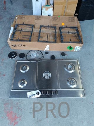 Placa de gas, 5 Zonas de Cocción, Control de llam