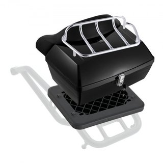 Baúl Moto Universal 48L Negro Brillante
