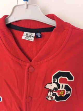 Chaqueta Snoopy Talla 10 Roja y Azul