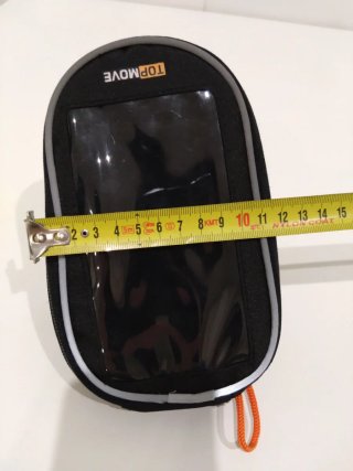 Bolsa manillar bici táctil