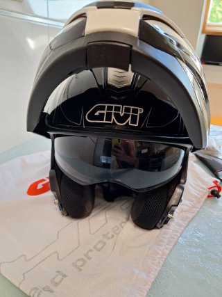 Casco de moto Givi x33  talla 54 negro y blanco