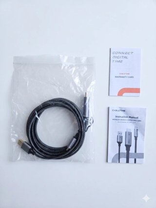 Cable HDMI a USB-C CABLETIME con Alimentación USB-
