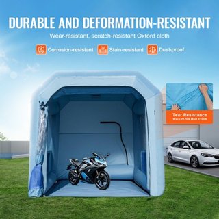 Cabina de Pintura Inflable, 13.1 x 9.8 x 9 pies/4 x 3 x 2.7 m Cabina de Spray Inflable, con Soplador Potente de 750W y Sistema de Filtro de Aire, Cabina de Pintura Portátil para Motocicletas, Bici...