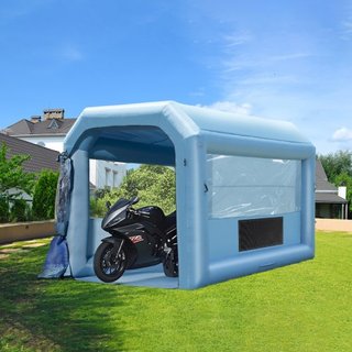 Cabina de Pintura Inflable, 13.1 x 9.8 x 9 pies/4 x 3 x 2.7 m Cabina de Spray Inflable, con Soplador Potente de 750W y Sistema de Filtro de Aire, Cabina de Pintura Portátil para Motocicletas, Bici...