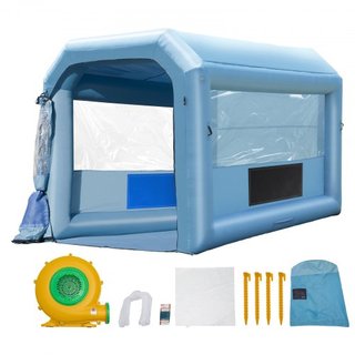 Cabina de Pintura Inflable, 13.1 x 9.8 x 9 pies/4 x 3 x 2.7 m Cabina de Spray Inflable, con Soplador Potente de 750W y Sistema de Filtro de Aire, Cabina de Pintura Portátil para Motocicletas, Bici...