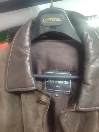 Chaqueta Pierre Cardin Piel Marrón Talla 56