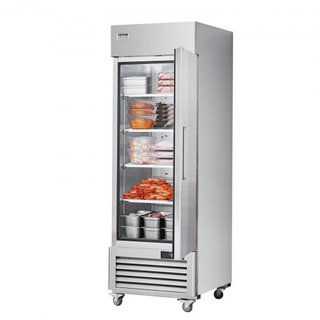 Congelador Comercial 20.12 Pies Cúbicos, Congelador Vertical de Una Puerta, Congelador de Acero Inoxidable con Descongelación Automática y 3 Estantes Ajustables, Control de Temperatura de -13 a 5℉...