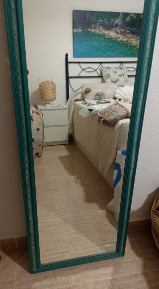 Espejo de pared madera y metal