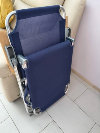 Tumbona Plegable Azul (Jardín o Playa)