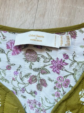 Chaleco acolchado mujer estampado floral