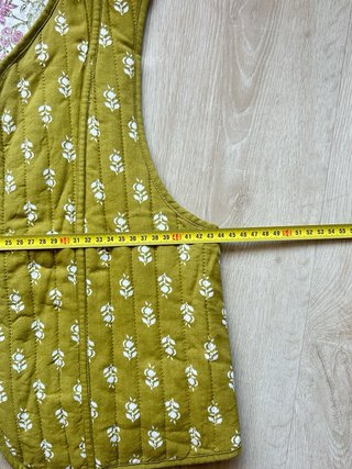 Chaleco acolchado mujer estampado floral