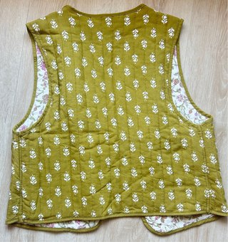 Chaleco acolchado mujer estampado floral