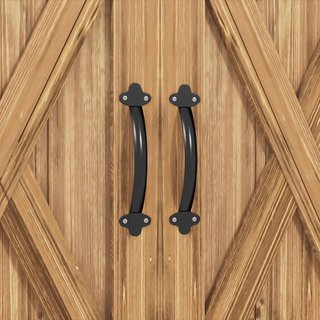 Armario Exterior de Madera de Abeto con 2 Puertas, Caseta de Jardín para Herramientas con Techo y Cierre Magnético, para Jardín y Balcón, 77X55X72 Cm, Marrón